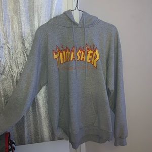 Thrasher Flame Letter Hoodie